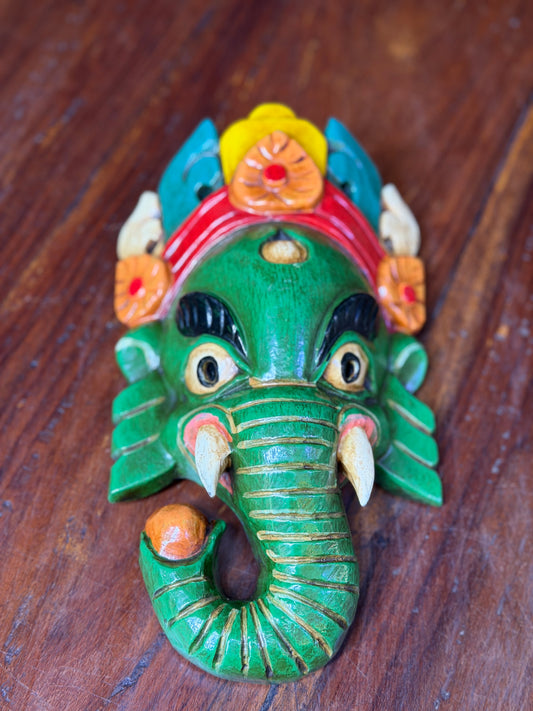 Ganesh Hand Painted Mask