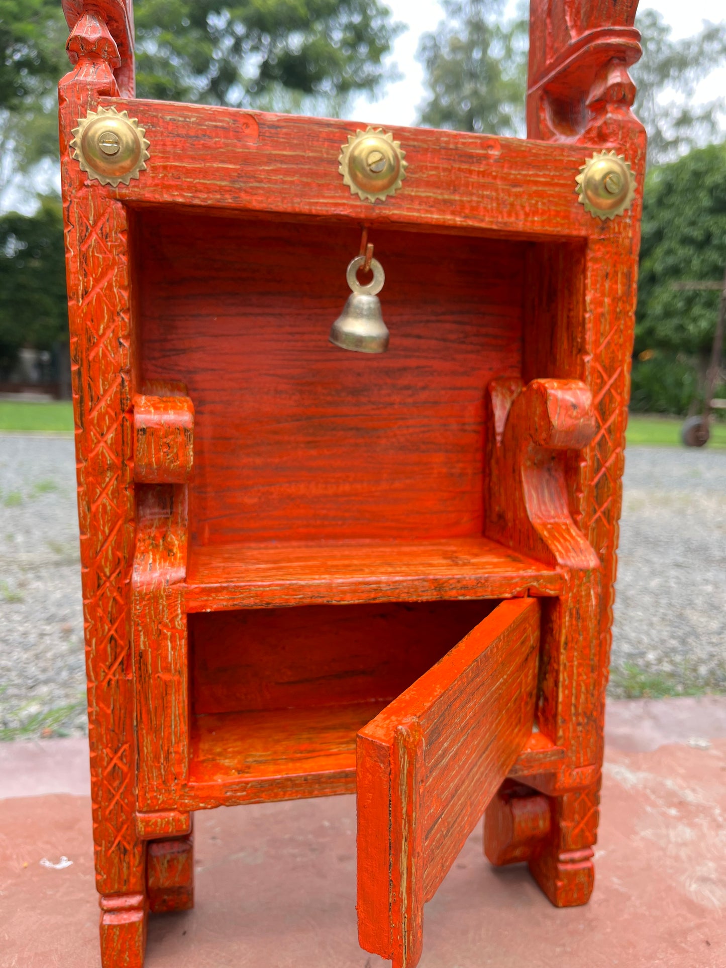 Wooden Coloured Shelf / Temple