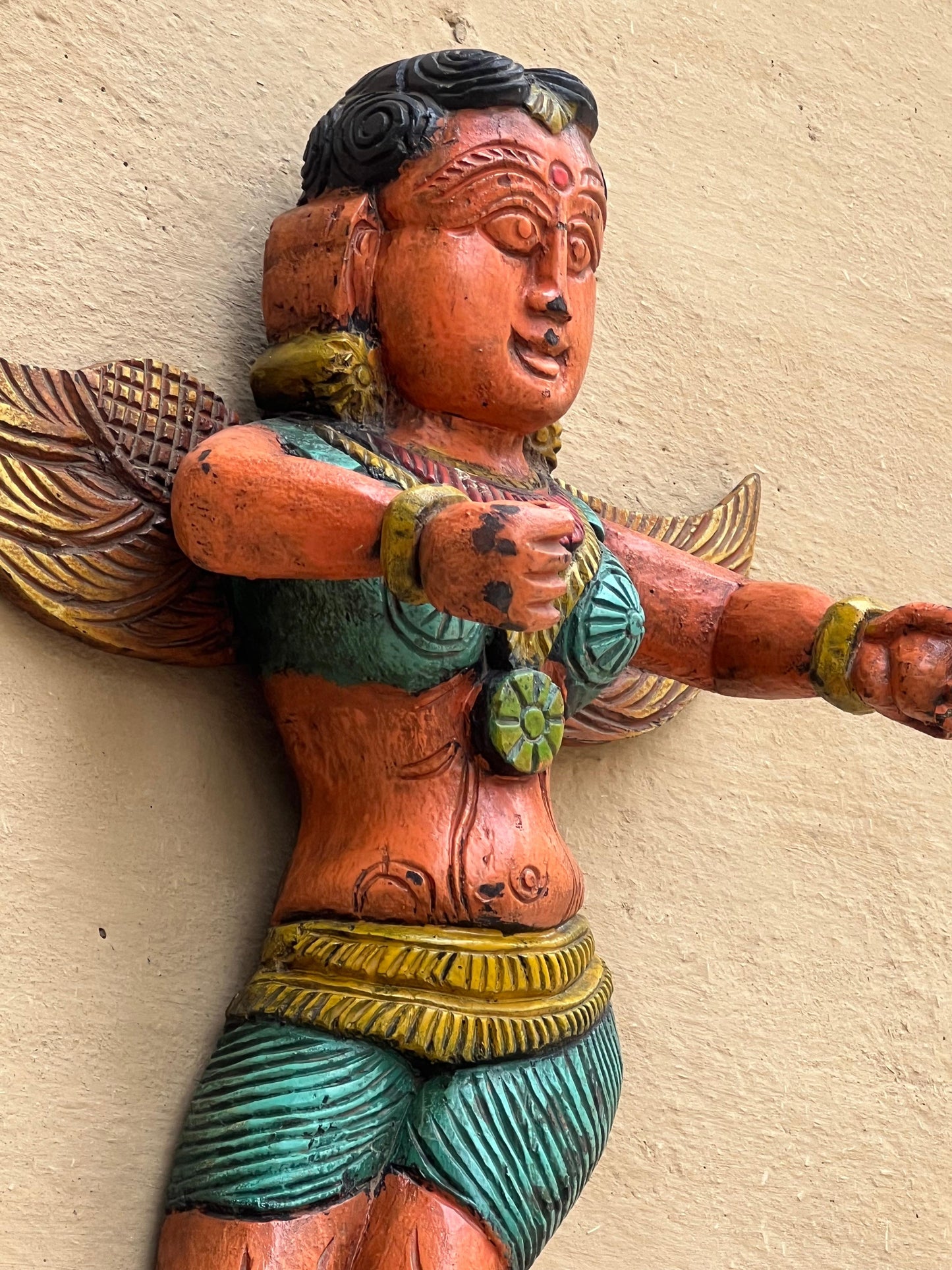 Wooden Angel Painted ￼