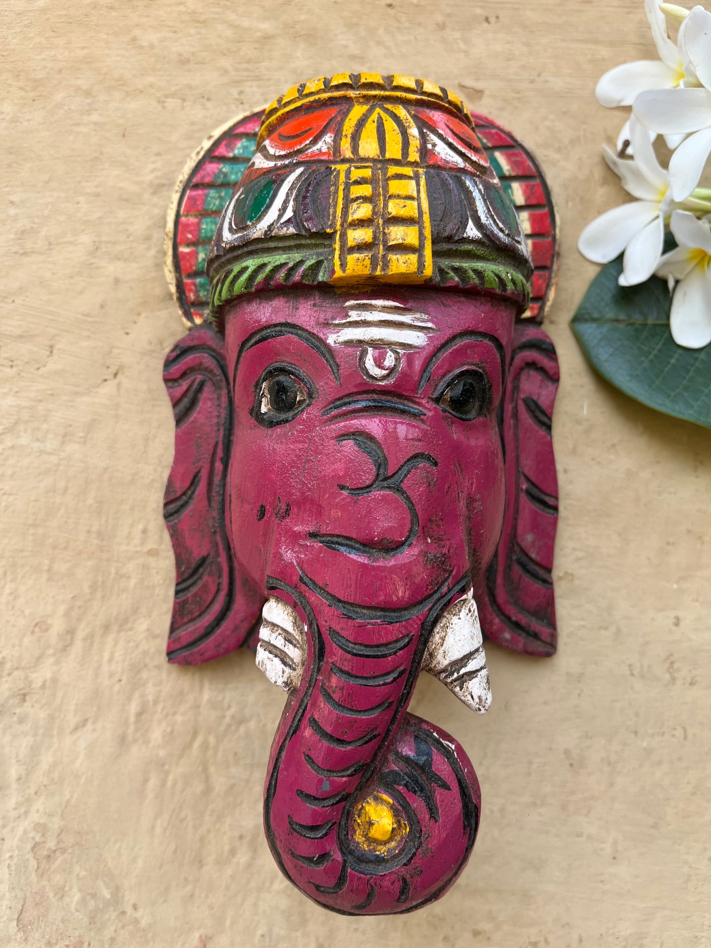 Hand Painted Ganesha Head