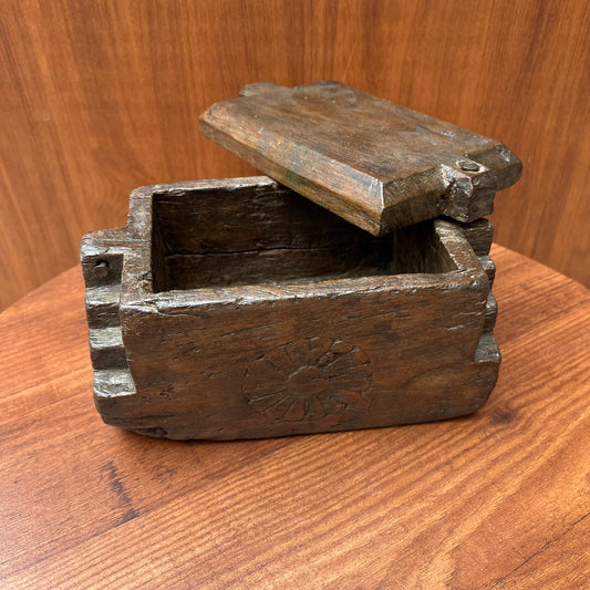 Vintage Wooden Sliding Box