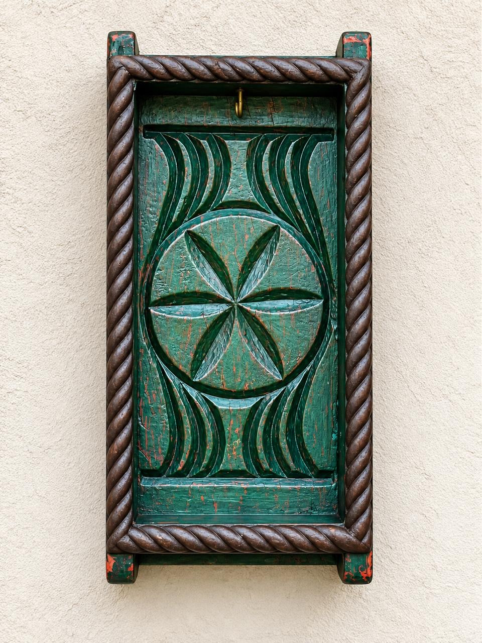 Green Wooden Shelf