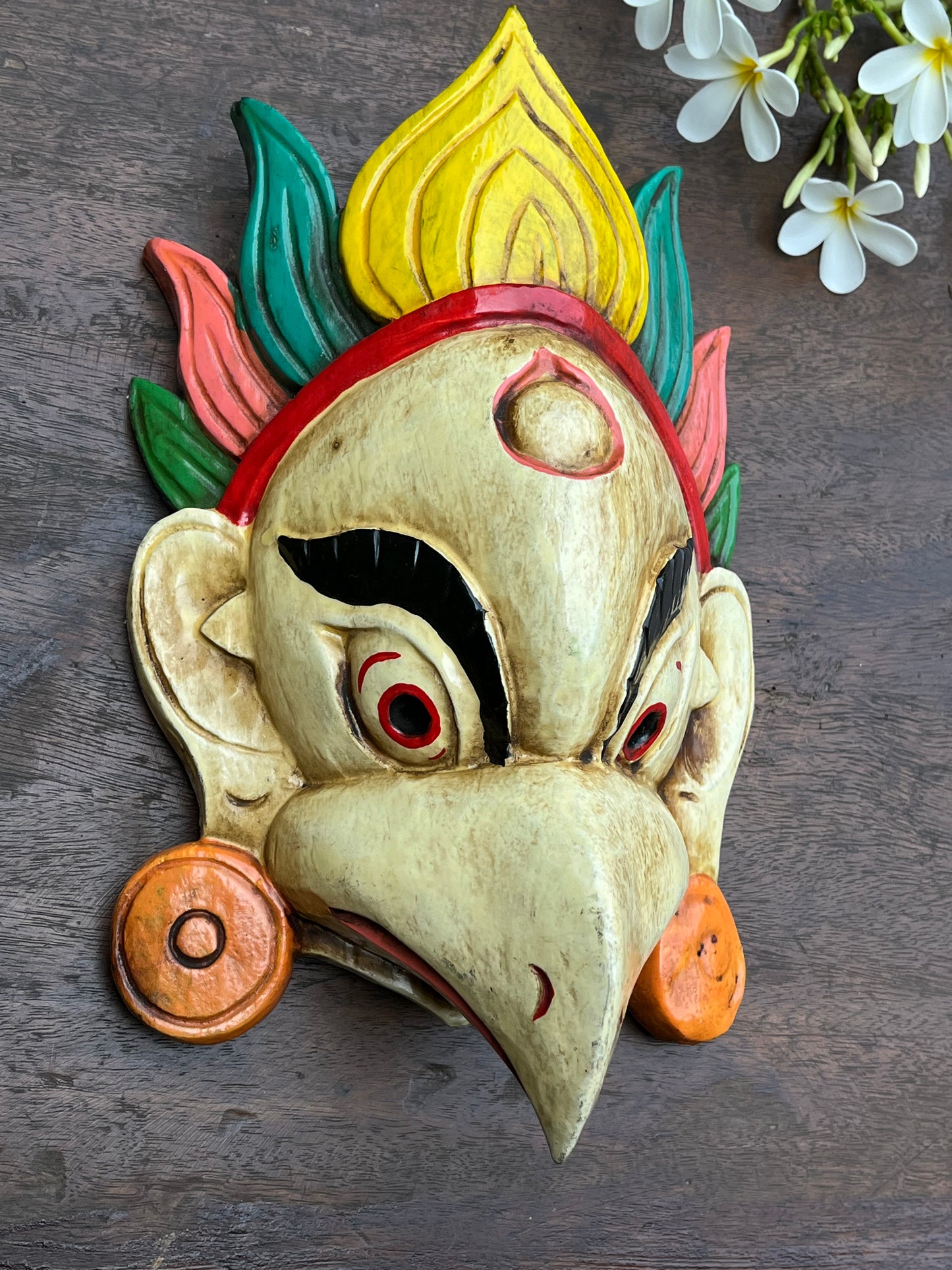 Garud Mask Creame Colour