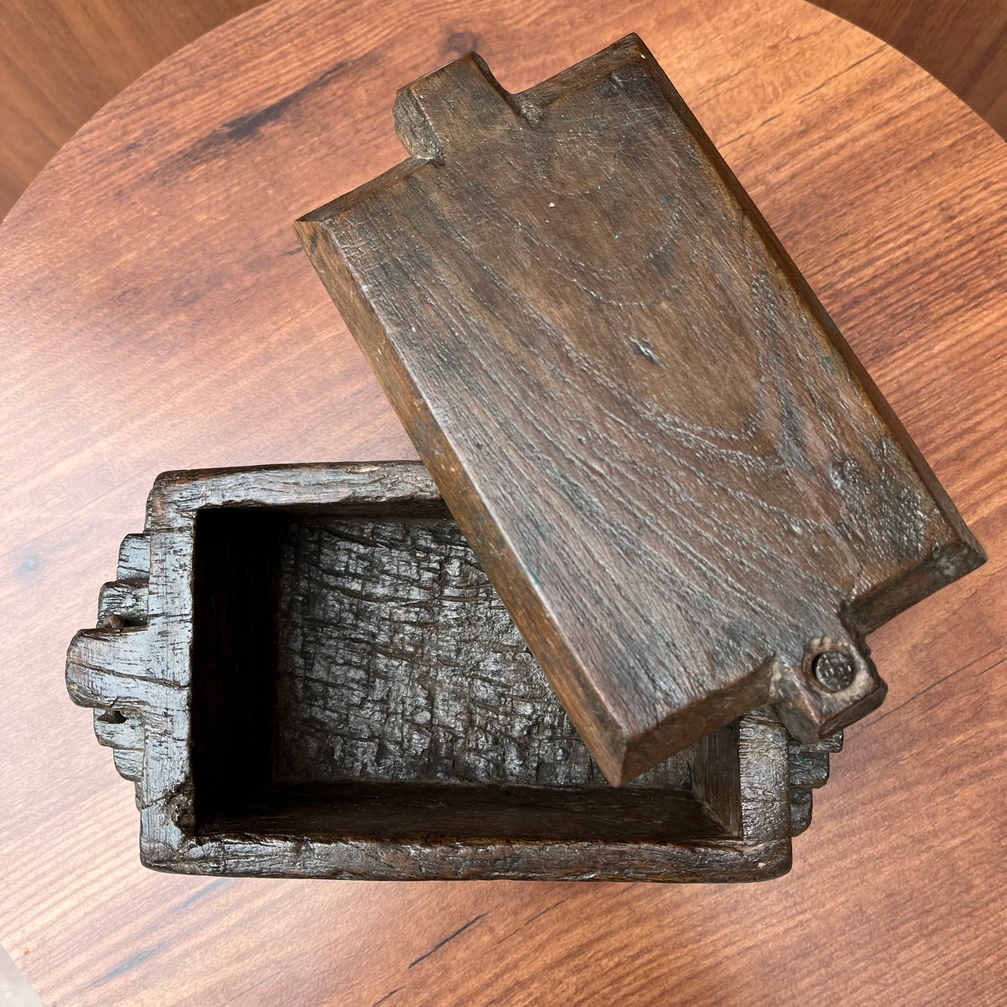 Vintage Wooden Sliding Box