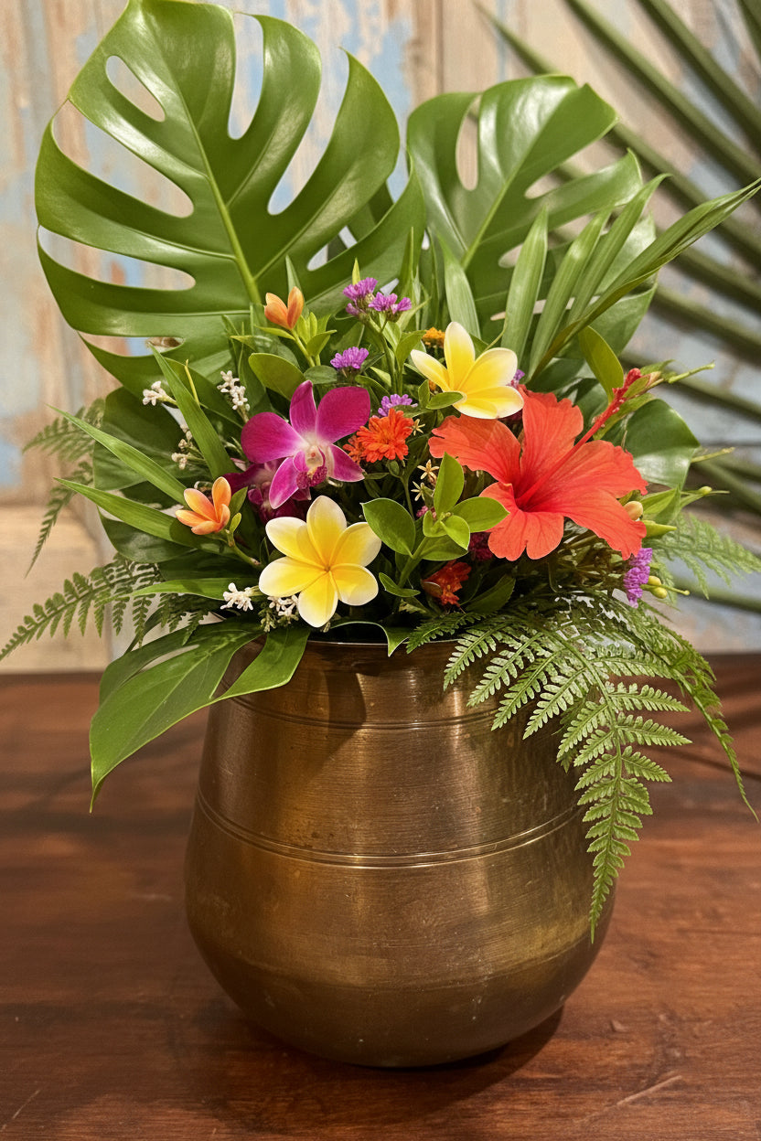 Brass Flower Pot