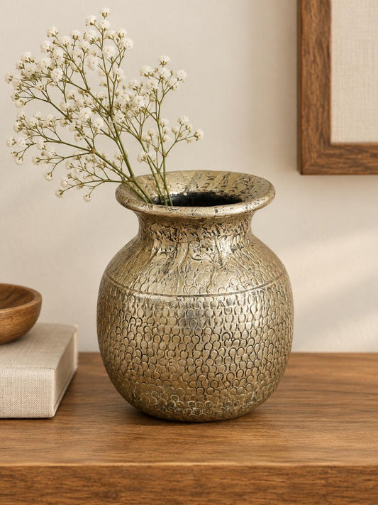 German Silver Round Pot ￼