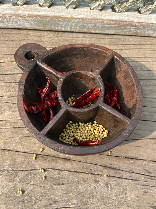 Old Wood Open Spice Box