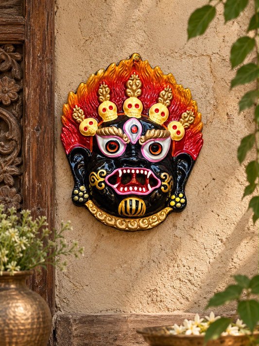 Metal painted Devil Mask