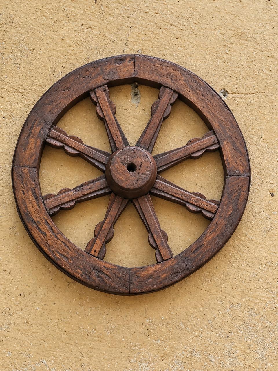 Wood Decorative Wall Wheel