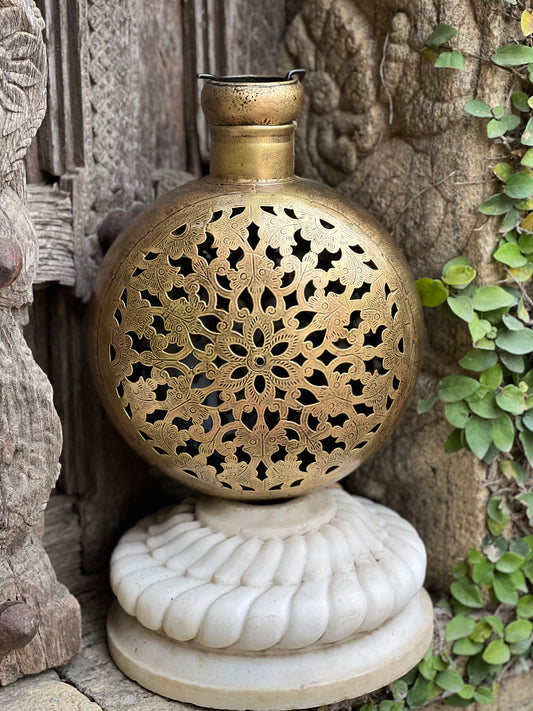 Metal Jali Candle Holder