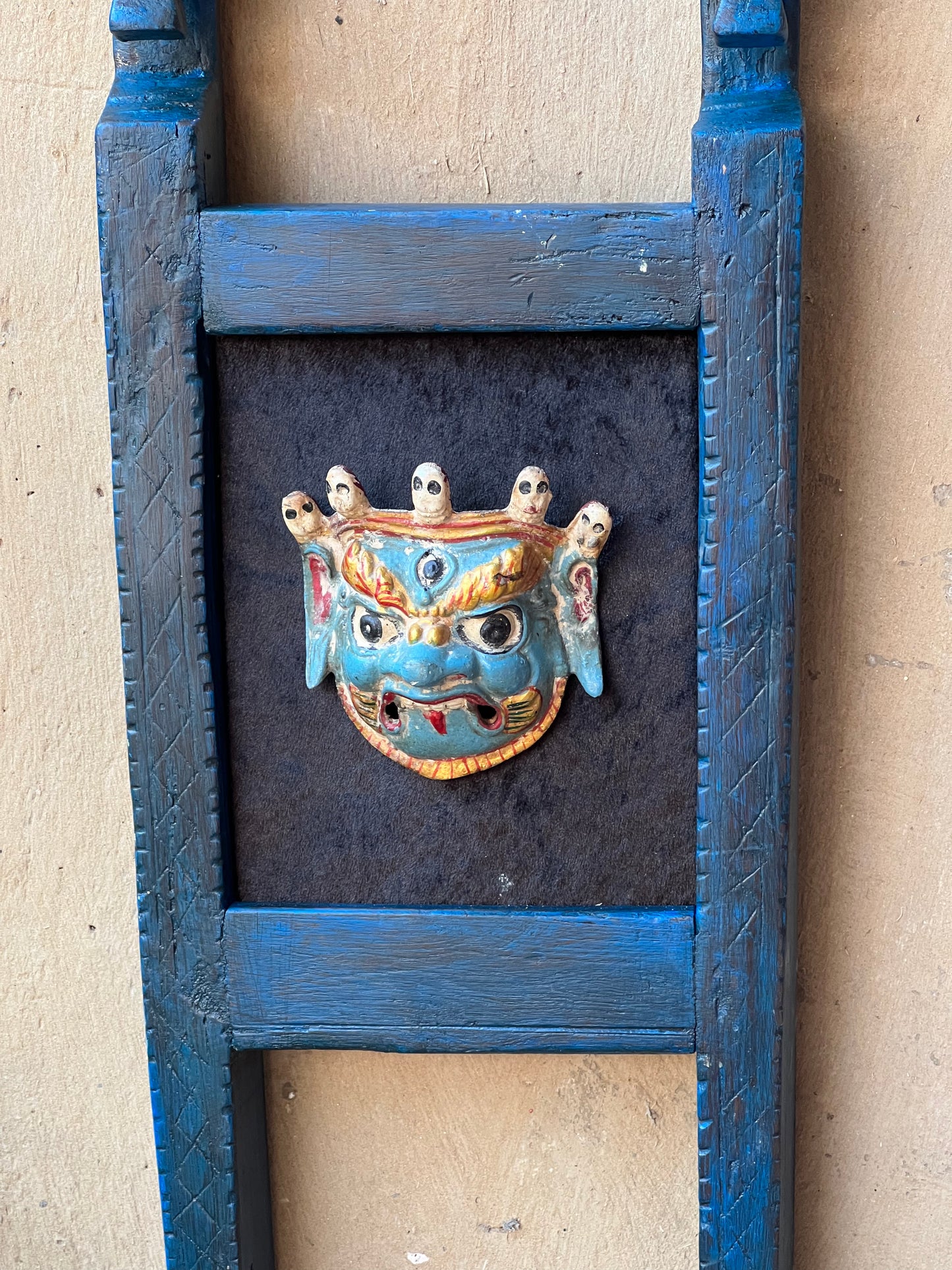 Vintage Frame with Bhairav Mask