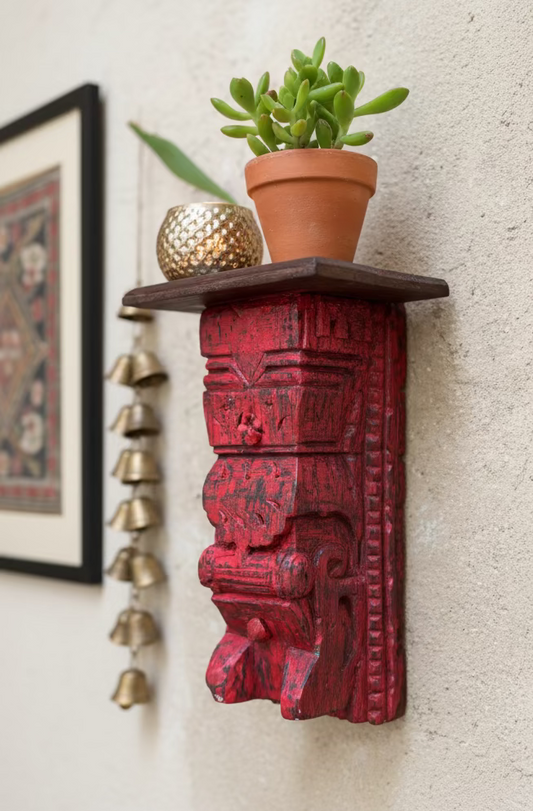 Old Wall Hand Carved Bracket