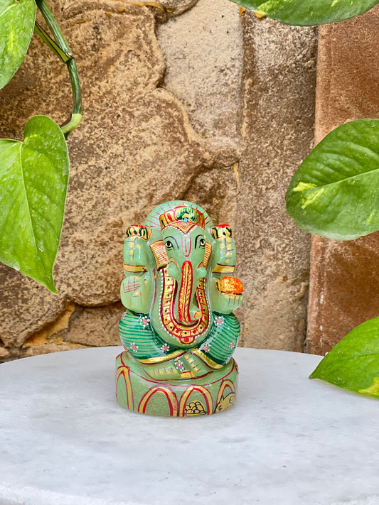 Natural Jade stone Ganesha