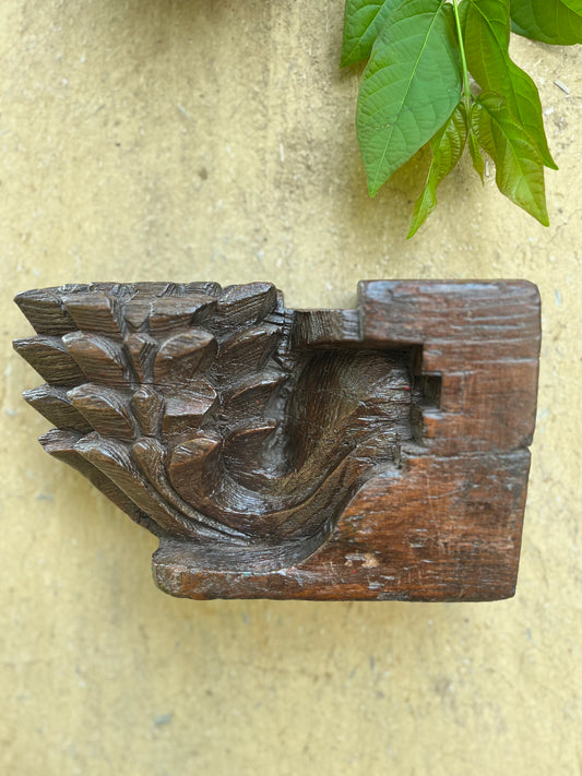 Wooden Hand-Carved Wall Bracket