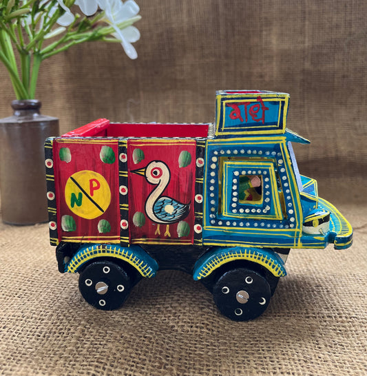 Wooden Handpainted Truck