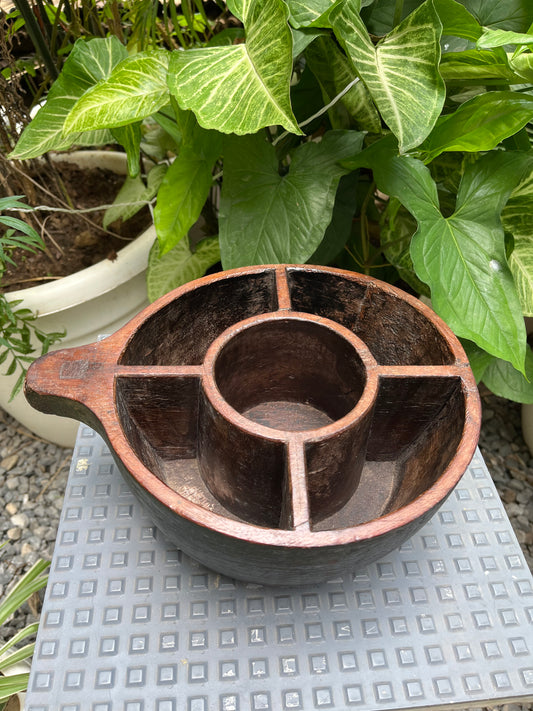 Vintage wooden spice box