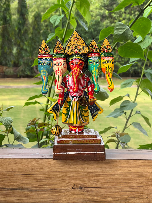 Panchmukhi Hand-painted Ganesha