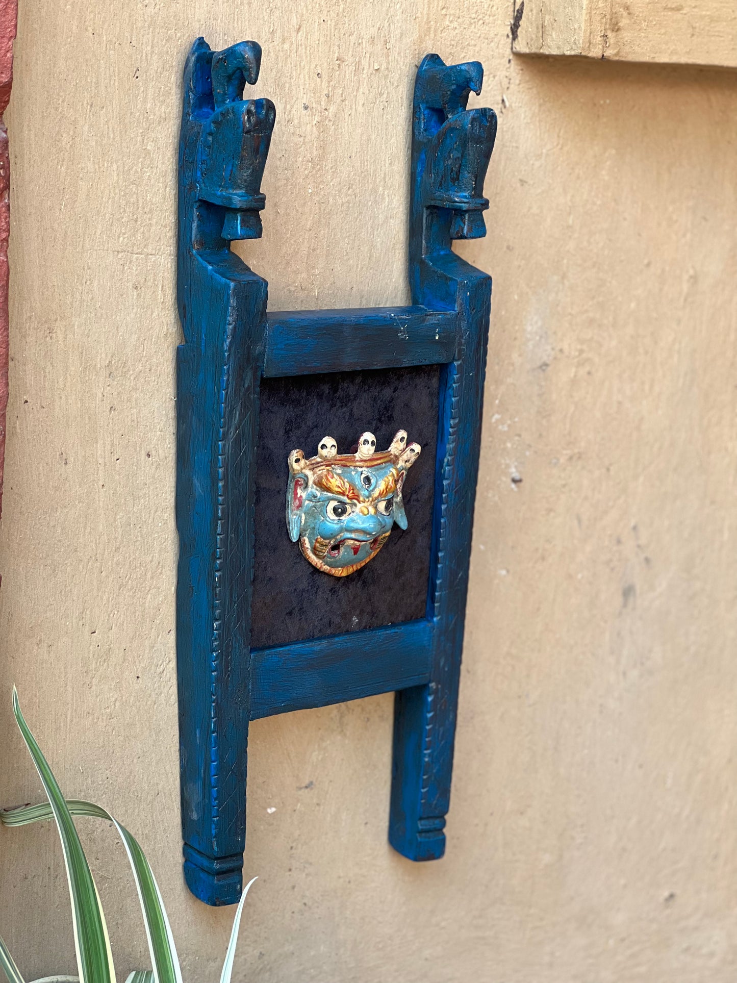 Vintage Frame with Bhairav Mask