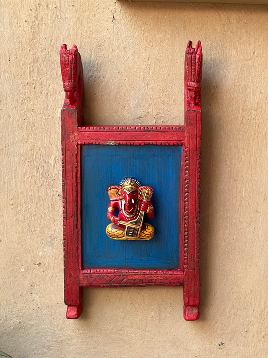 Vintage Wall Frame Decorative Colour Ganesh
