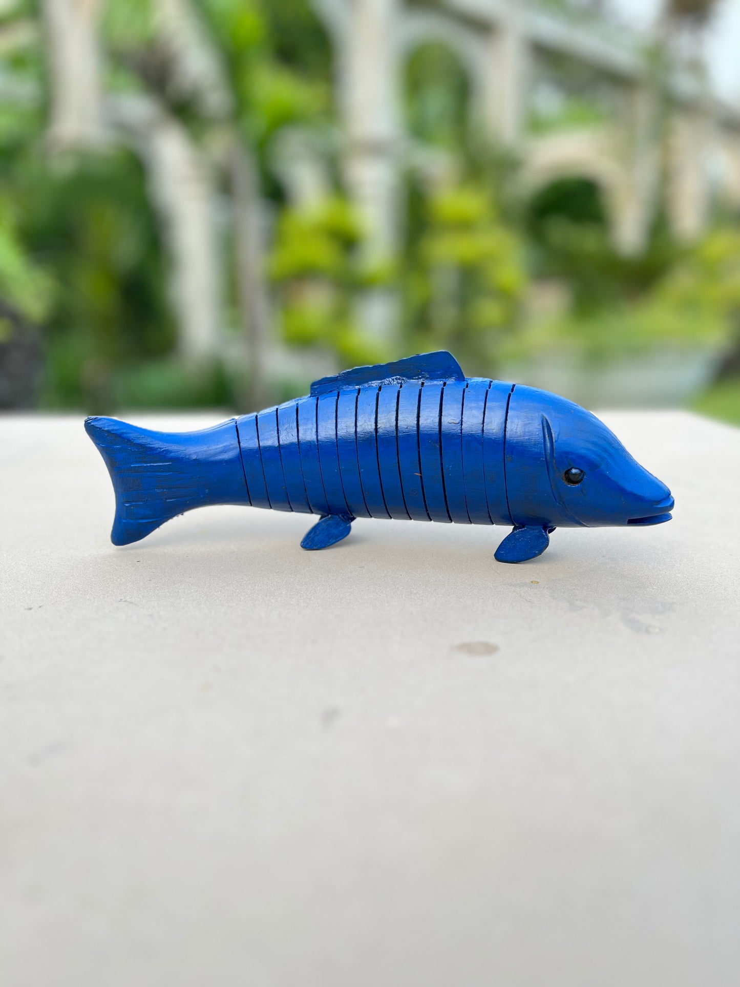 Wooden Blue Fish