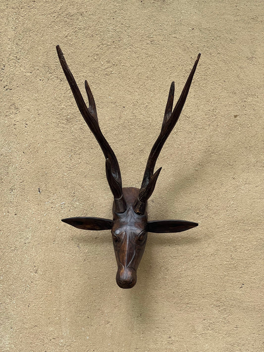Wooden Deer Head