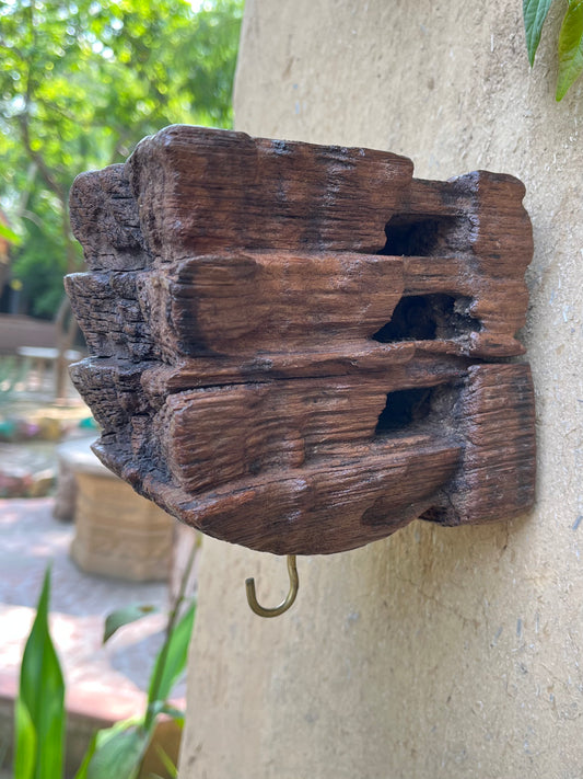 Wooden Wall Bracket with Hook