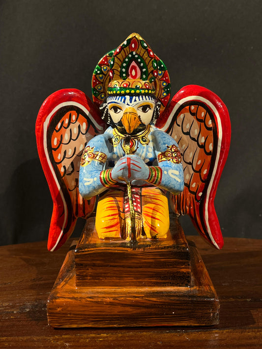 Wood Divine Painted Garud