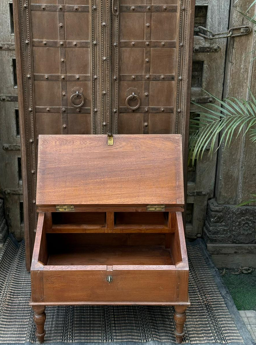 Wooden Old Sandook / Munim Desk