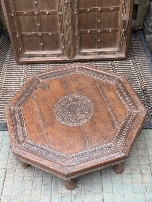 Vintage Octangular Chowki / Bajot