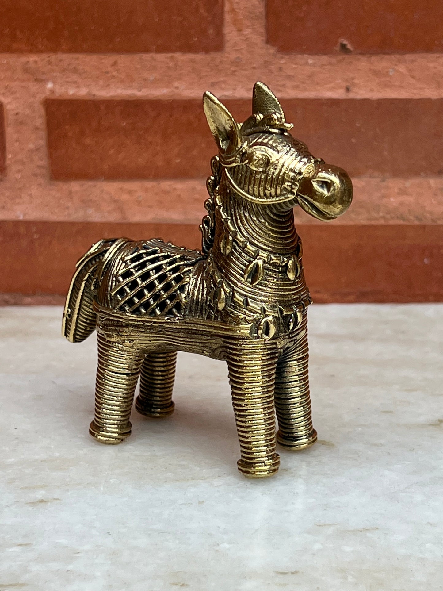 Brass Horse Dhokra Art