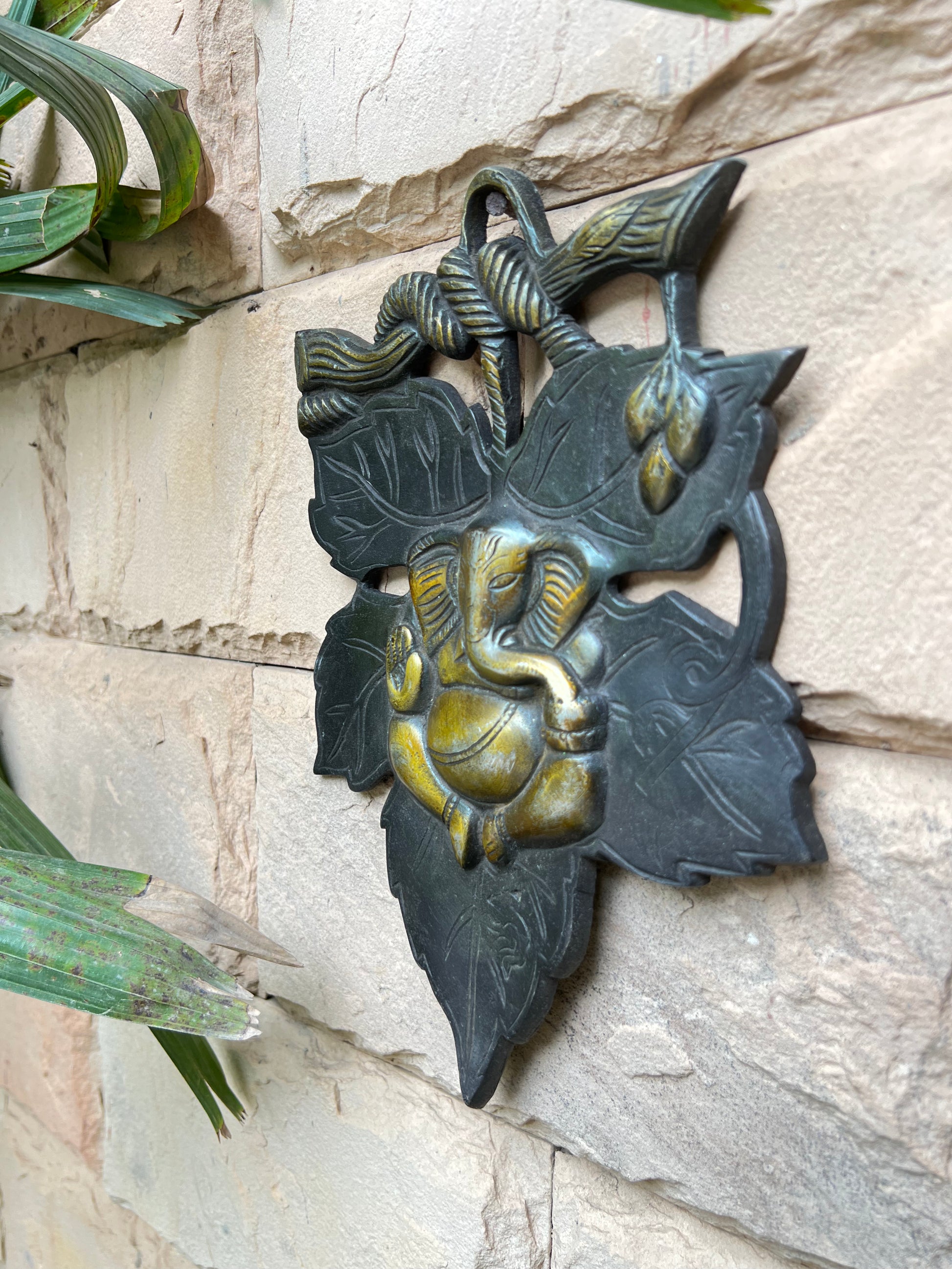 Elegant and Traditional Ganesh Iron Wall hanging.   The Source India is an Indian Handicraft, Home Decor, Furnishing and Textiles Store. Based out of Hauz Khas Village New Delhi, each piece is carefully procured to allow the enhancement of India's Culture.